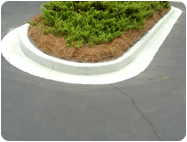 concrete gray stains for old curbs