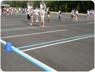 Paint for Marching Band Practice Lines