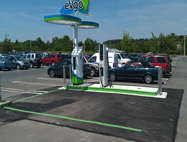 green coating paint EV cars asphalt concrete
