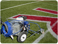 removable paint lines logos synthetic turf athletic fields
