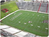 College Bowl Game Field painted with Field Marking Paints