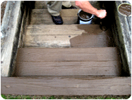 wooden wood metal stairs protective coatings