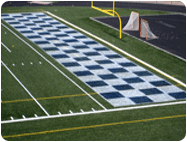 Removable Paint Football Field End zone.