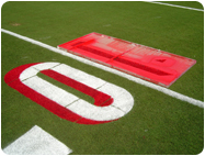 Custom number stencils football field marking paints