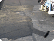asphalt repair sealer coating golf cart paths.