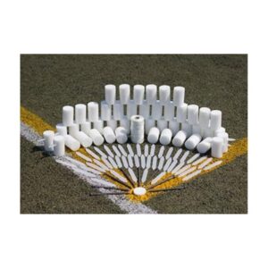 SM-50 permanent football field markers installed in grass