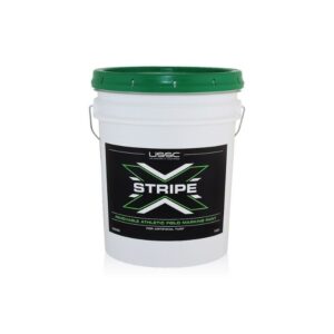Removable paint to mark lines, paint logos on artificial synthetic turf fields direct from manufacturer in bulk 5 gallon buckets.